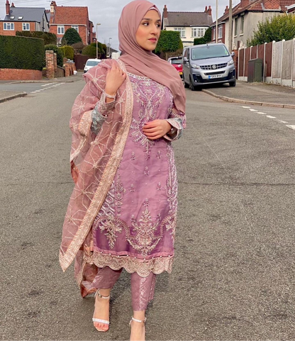 luxury lilac kameez