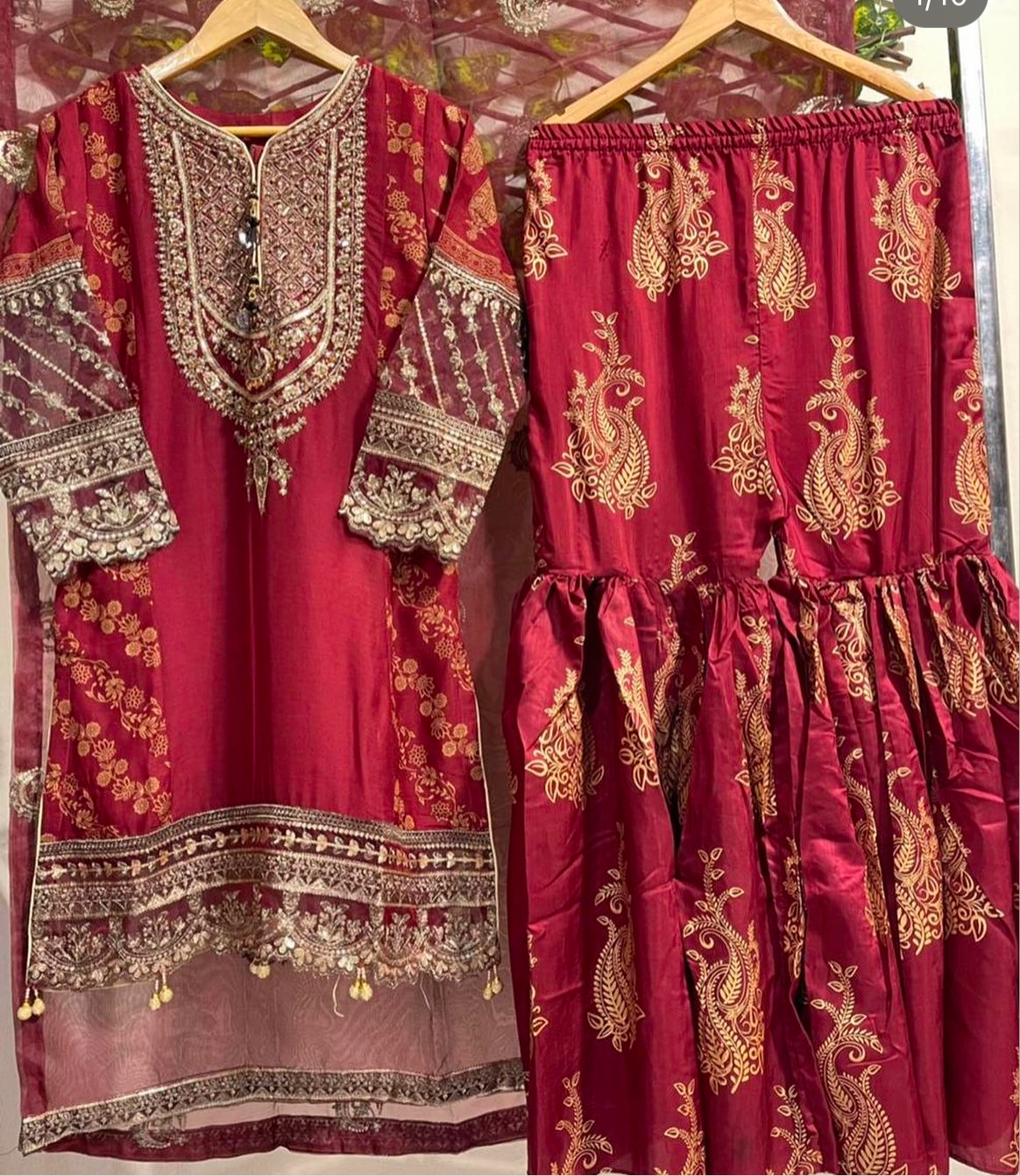 chiffon gharara