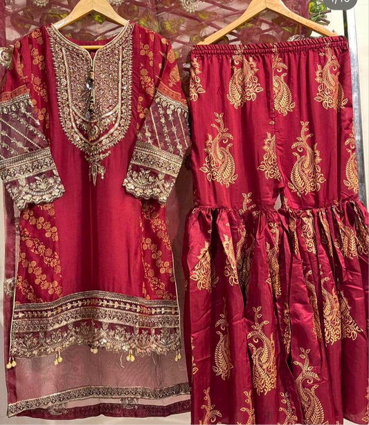 chiffon gharara