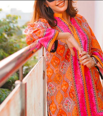 pink/orange co ord set