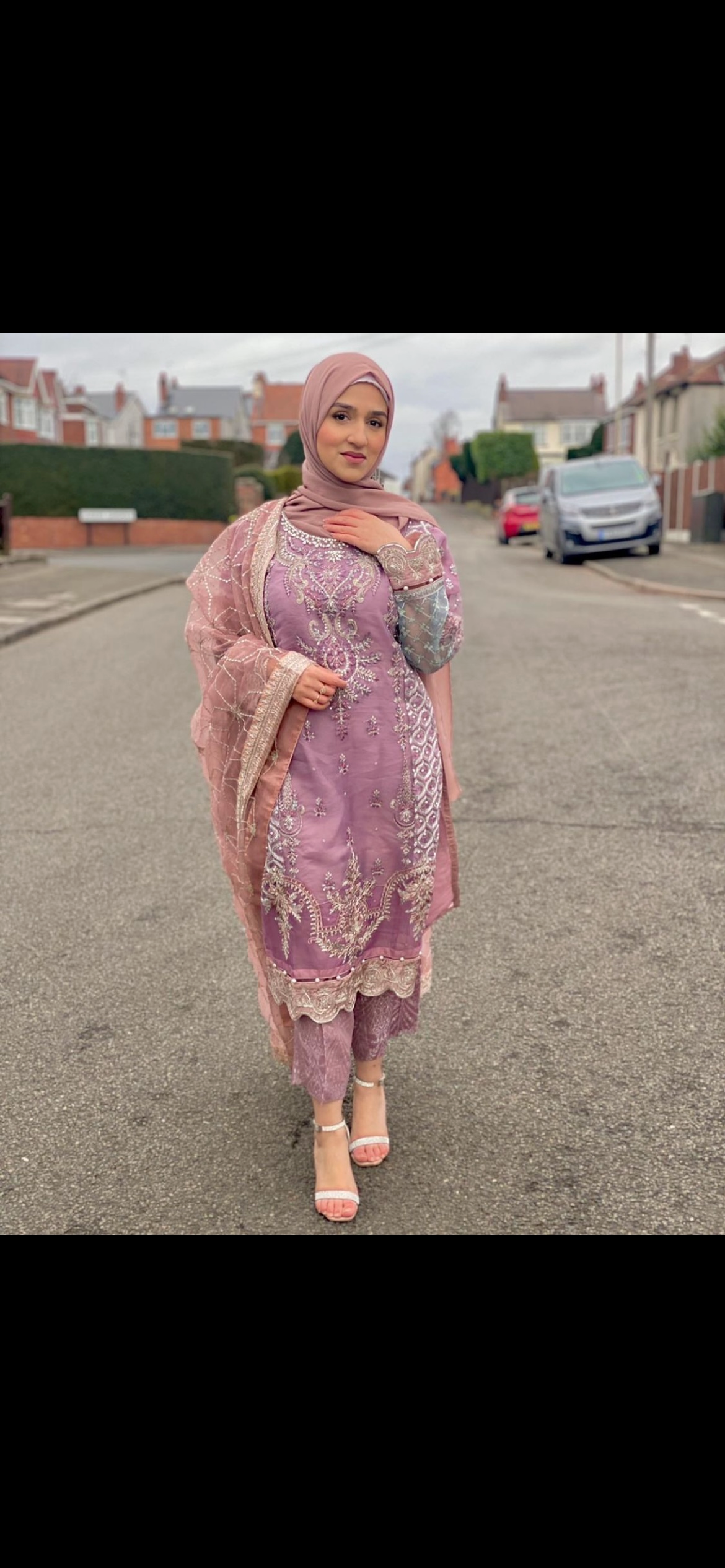 luxury lilac kameez