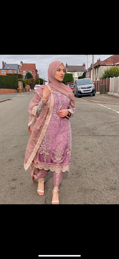 luxury lilac kameez