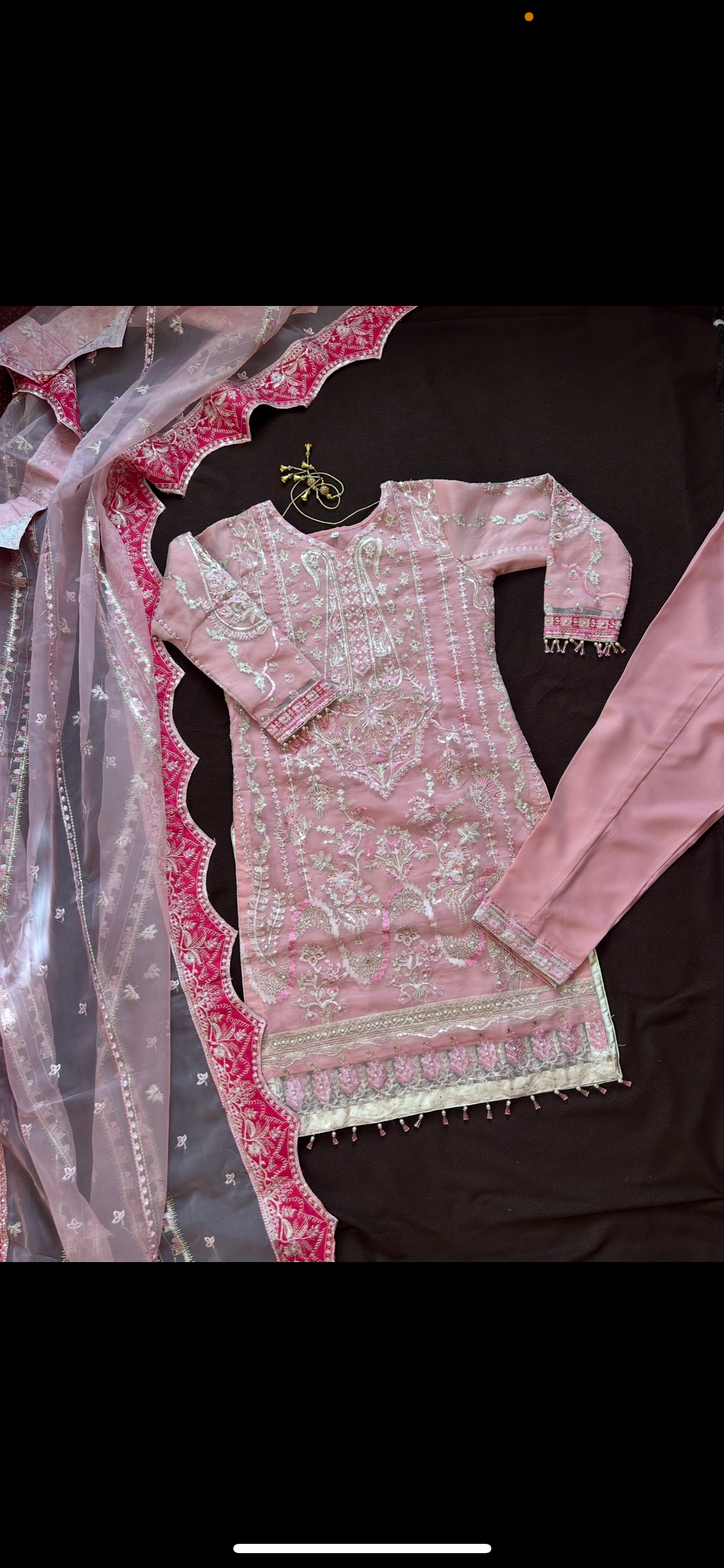 Luxury pink kameez