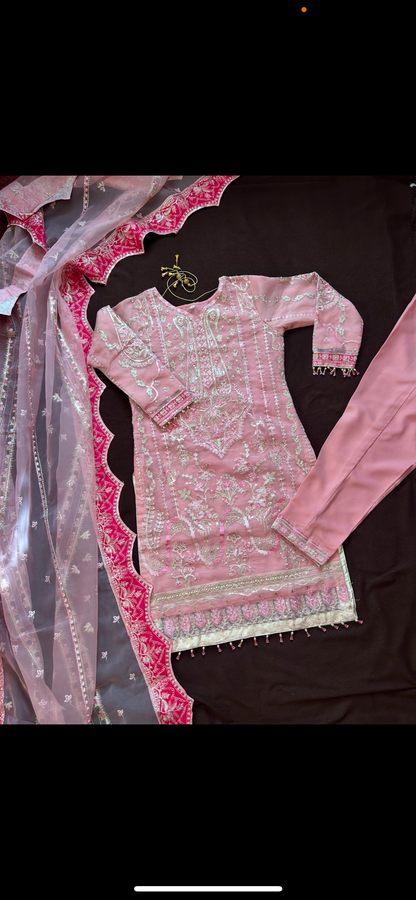 Luxury pink kameez