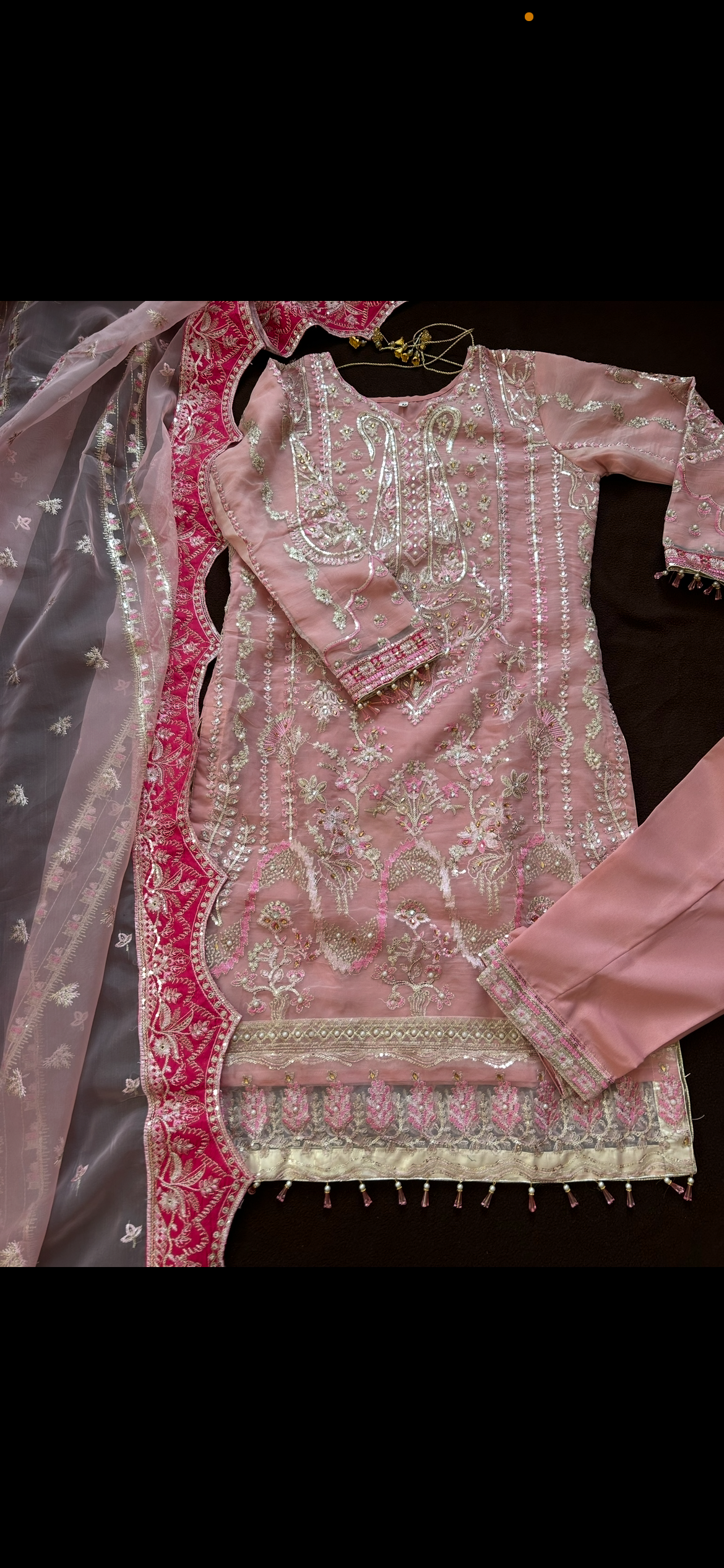 Luxury pink kameez