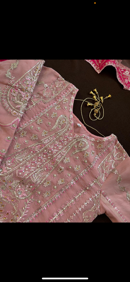Luxury pink kameez