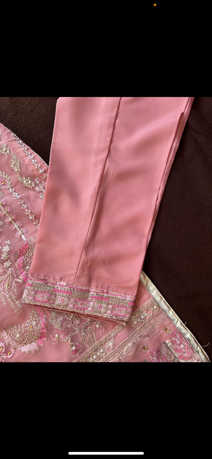 Luxury pink kameez
