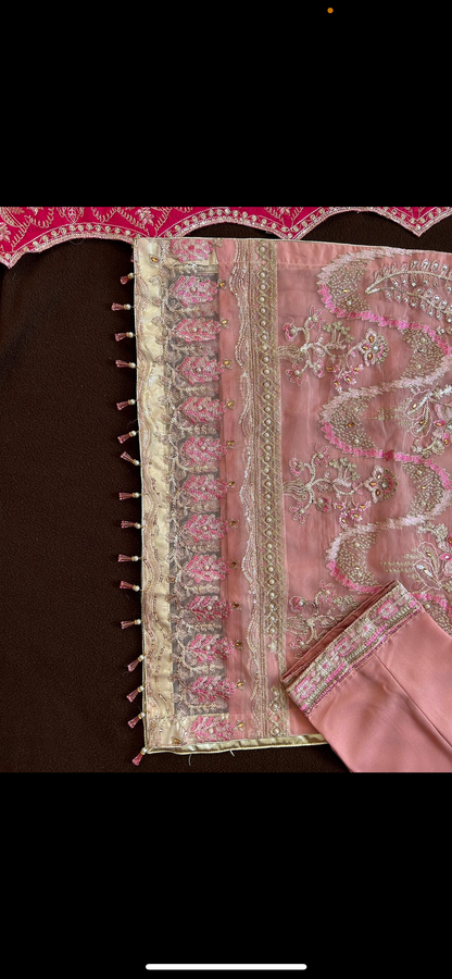Luxury pink kameez