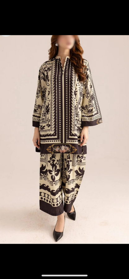 black/white co ord set
