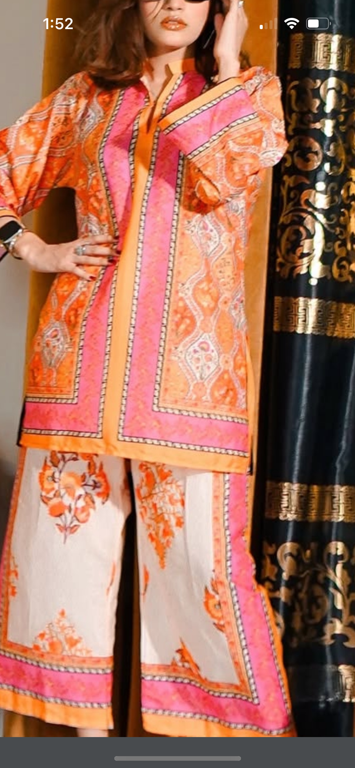 pink/orange co ord set