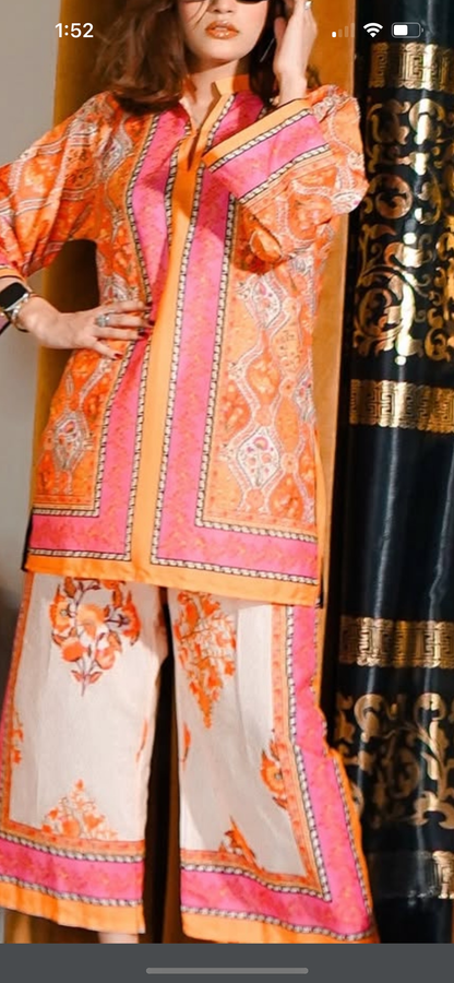 pink/orange co ord set