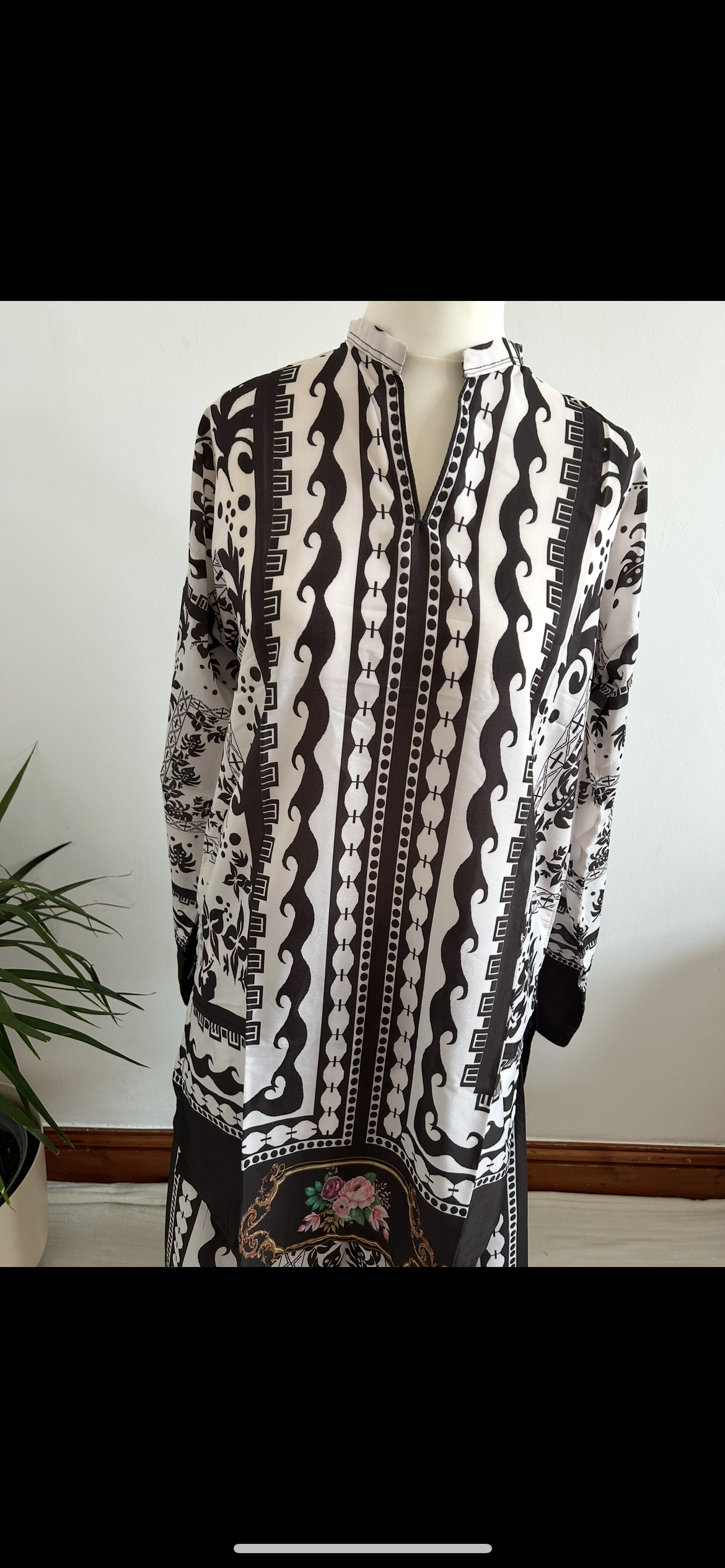 black/white co ord set