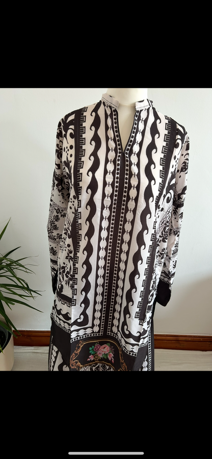 black/white co ord set