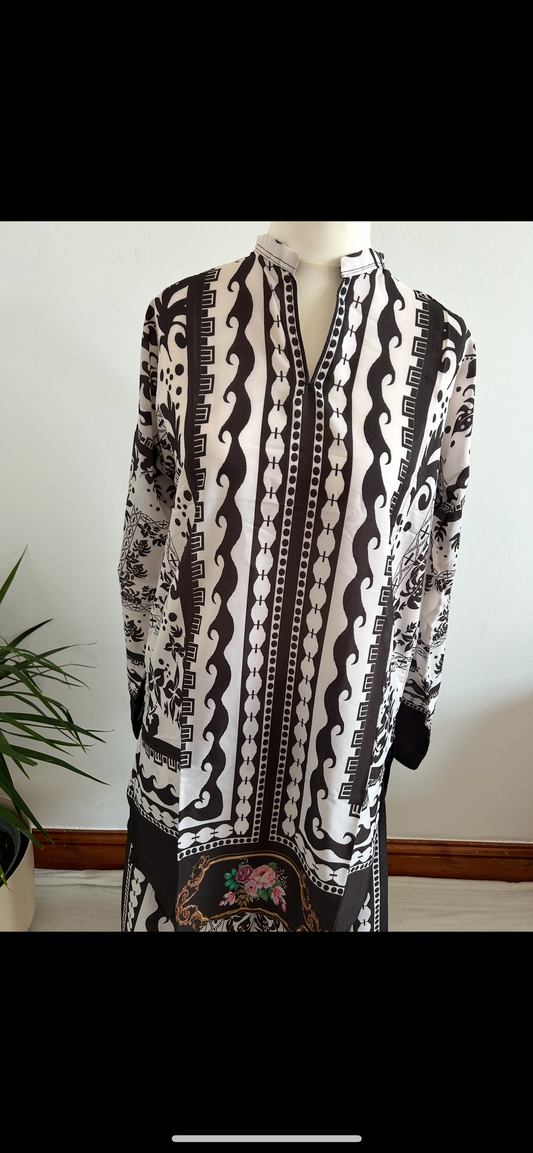 black/white co ord set