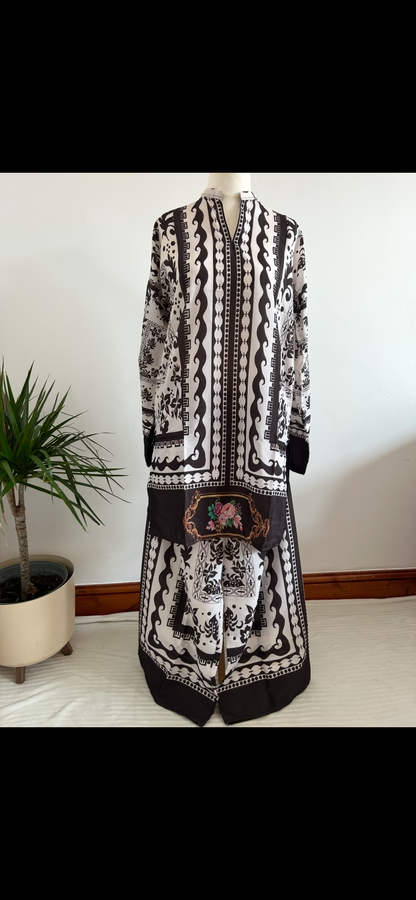 black/white co ord set