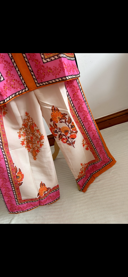 pink/orange co ord set