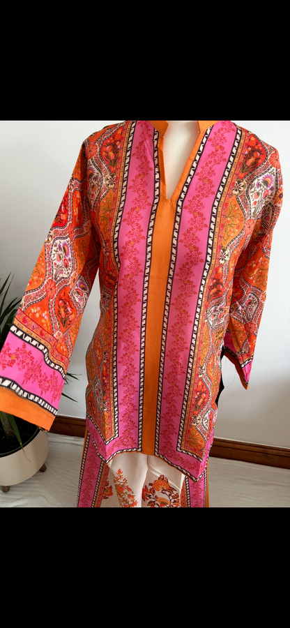 pink/orange co ord set