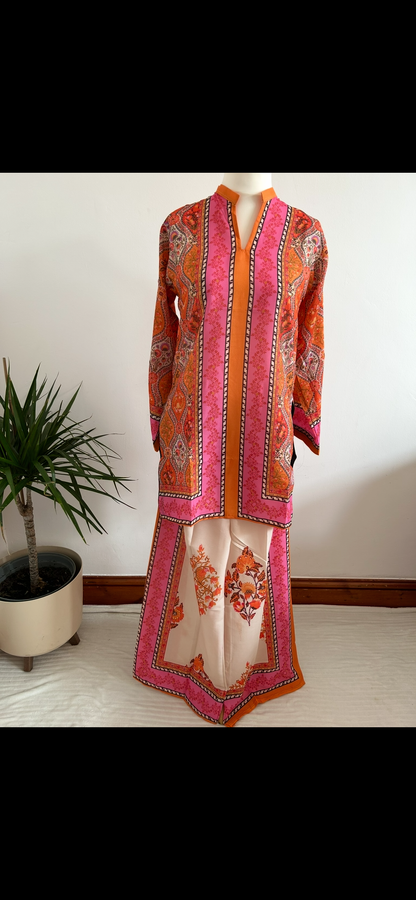 pink/orange co ord set